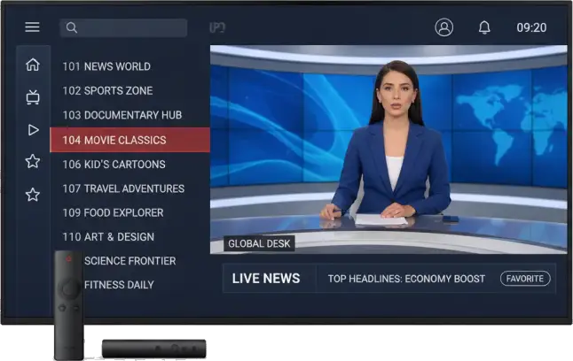 Fireview TV live TV channel guide