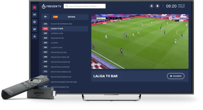 Fireview TV movies and TV series library