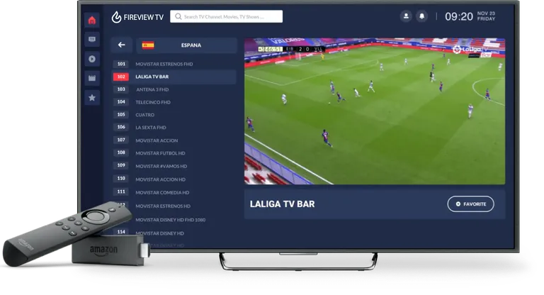 Fireview TV movies and TV series library